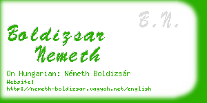 boldizsar nemeth business card
